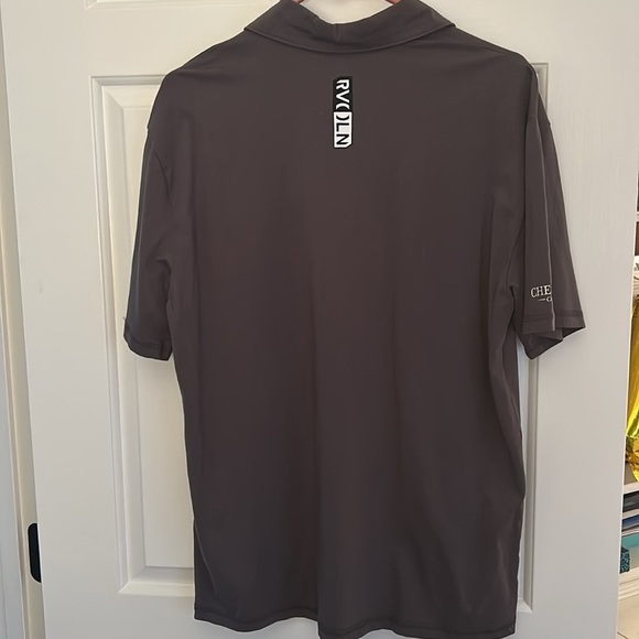 🌿RVOLN Grey Men’s short sleeved 3-button shirt, size L🌿 - Picture 3 of 4